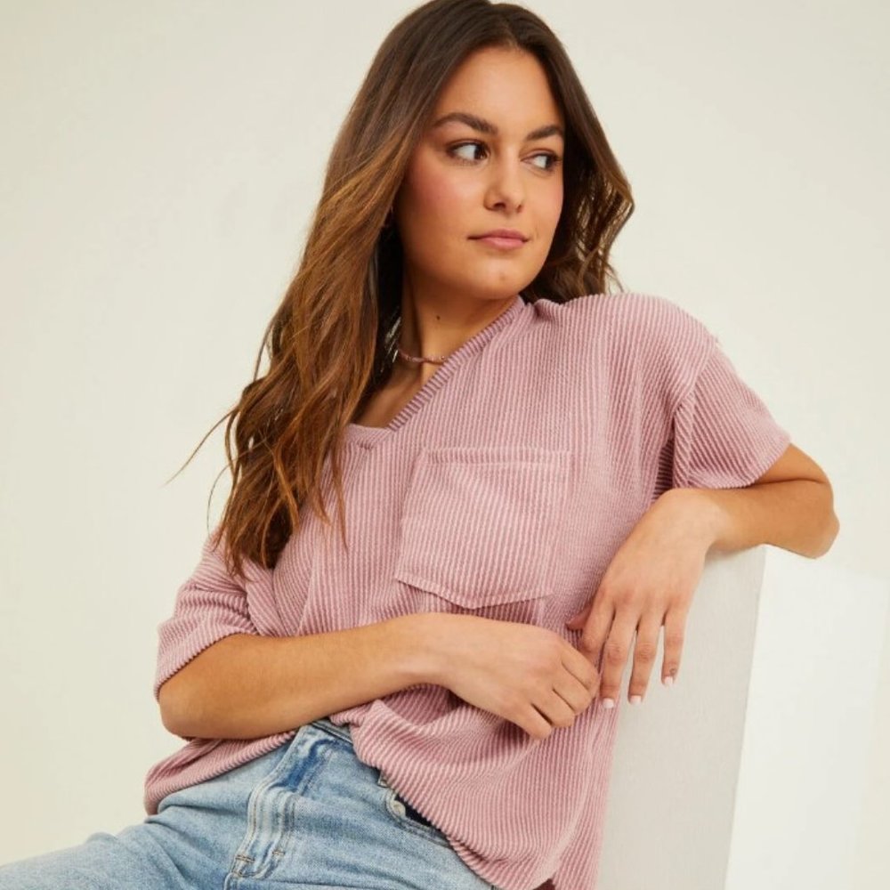 Altar'd State Madyson Ribbed Tunic, Size Large, NWT